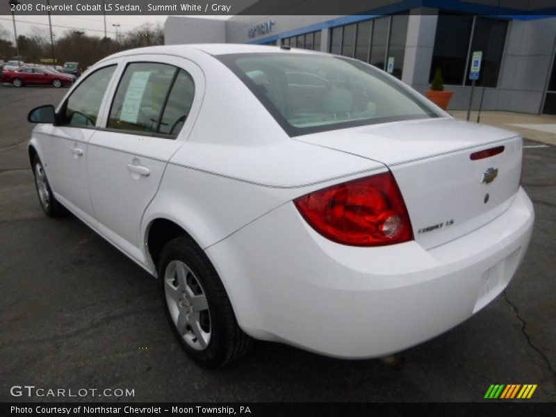 Summit White / Gray 2008 Chevrolet Cobalt LS Sedan
