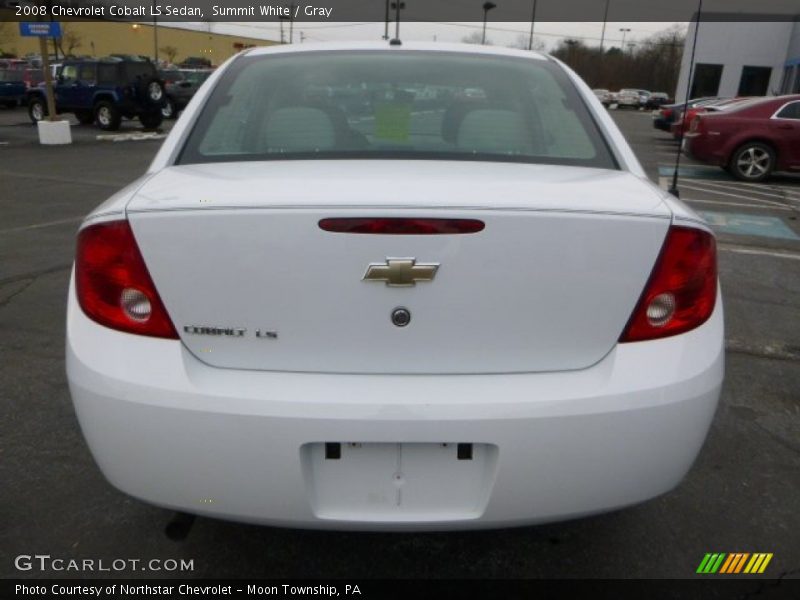 Summit White / Gray 2008 Chevrolet Cobalt LS Sedan