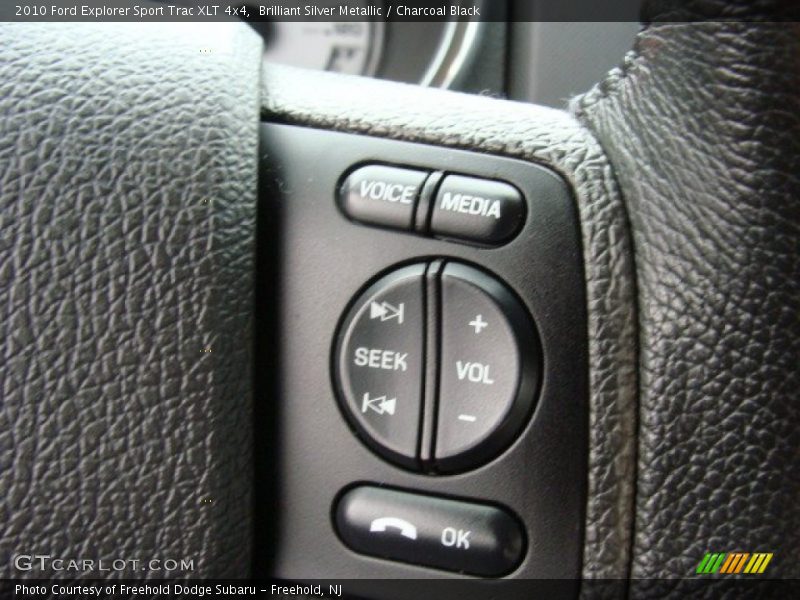 Brilliant Silver Metallic / Charcoal Black 2010 Ford Explorer Sport Trac XLT 4x4