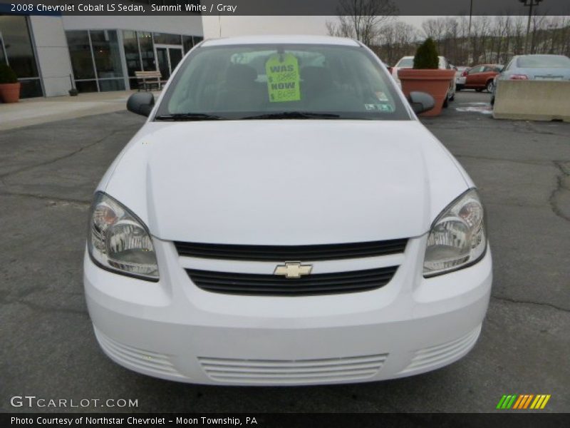 Summit White / Gray 2008 Chevrolet Cobalt LS Sedan