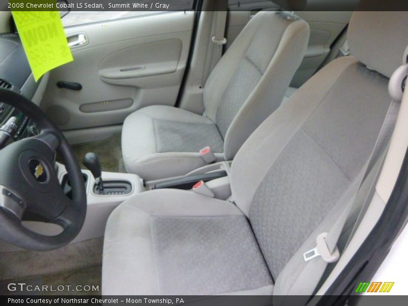 Summit White / Gray 2008 Chevrolet Cobalt LS Sedan