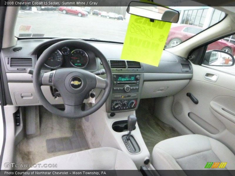 Summit White / Gray 2008 Chevrolet Cobalt LS Sedan