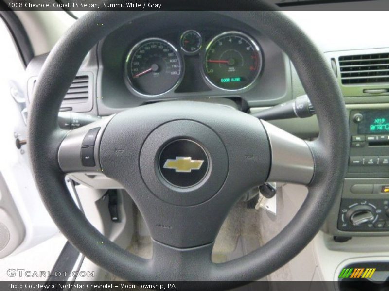 Summit White / Gray 2008 Chevrolet Cobalt LS Sedan