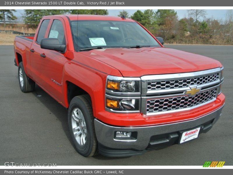 Victory Red / Jet Black 2014 Chevrolet Silverado 1500 LT Double Cab