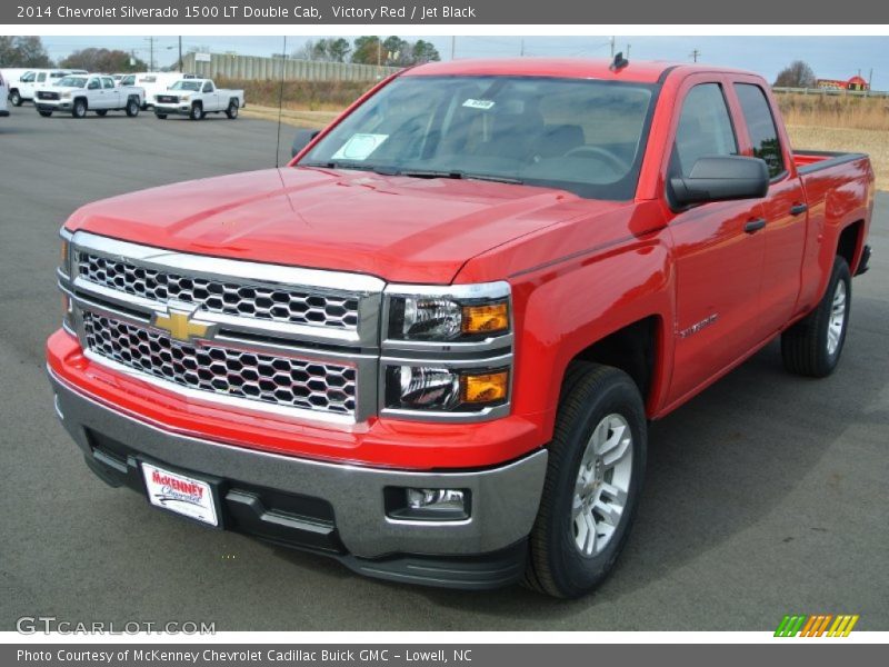 Victory Red / Jet Black 2014 Chevrolet Silverado 1500 LT Double Cab