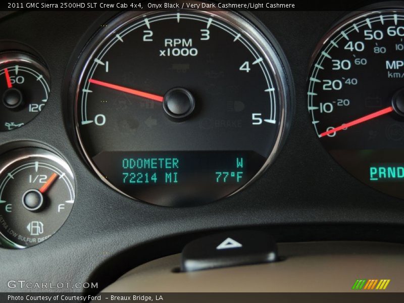 Onyx Black / Very Dark Cashmere/Light Cashmere 2011 GMC Sierra 2500HD SLT Crew Cab 4x4