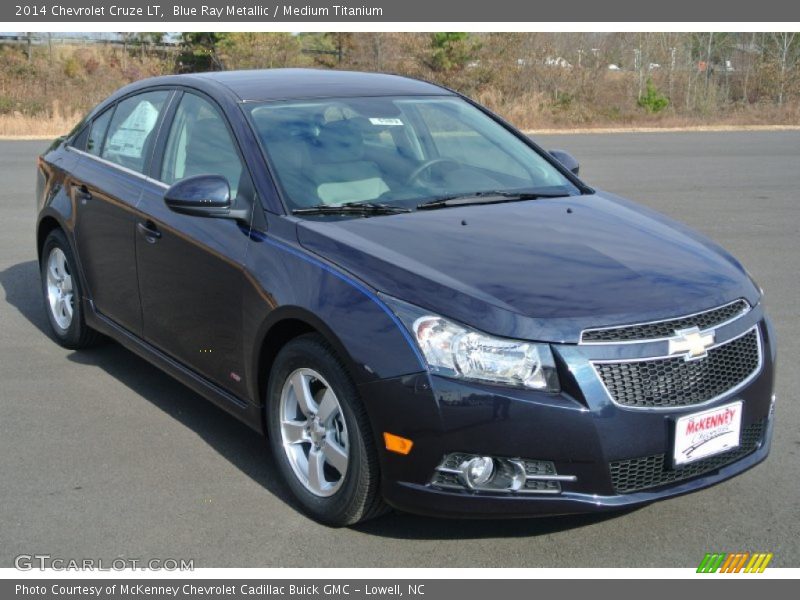 Blue Ray Metallic / Medium Titanium 2014 Chevrolet Cruze LT