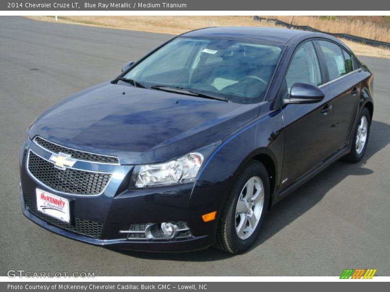 Blue Ray Metallic / Medium Titanium 2014 Chevrolet Cruze LT
