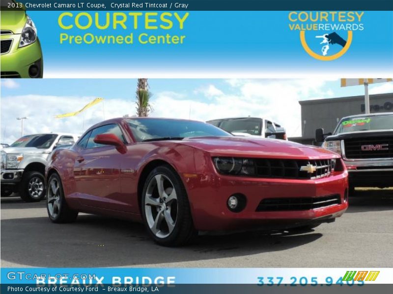 Crystal Red Tintcoat / Gray 2013 Chevrolet Camaro LT Coupe