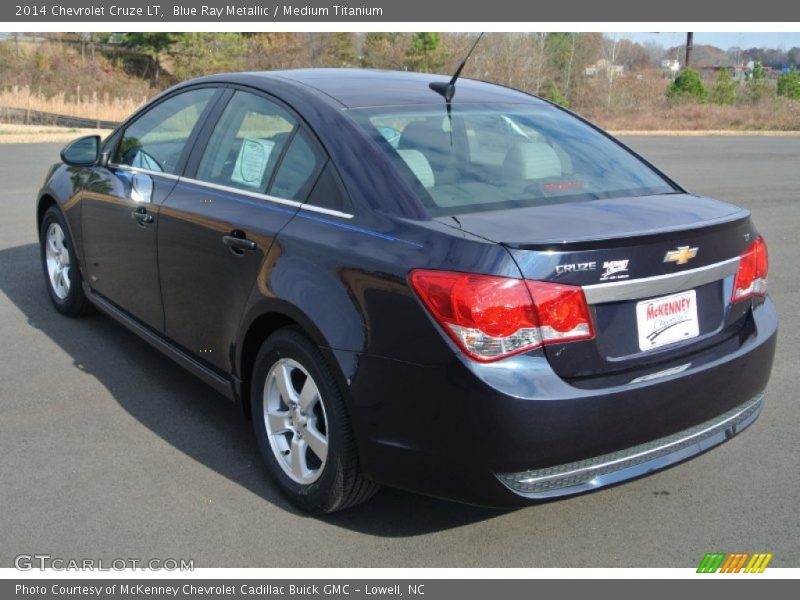 Blue Ray Metallic / Medium Titanium 2014 Chevrolet Cruze LT