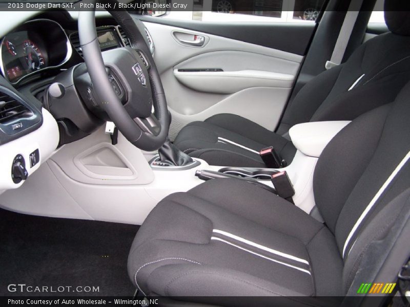 Pitch Black / Black/Light Diesel Gray 2013 Dodge Dart SXT