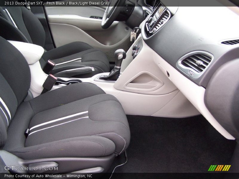Pitch Black / Black/Light Diesel Gray 2013 Dodge Dart SXT