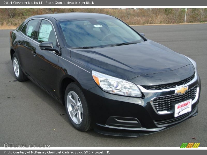 Black Granite Metallic / Jet Black 2014 Chevrolet Malibu LT