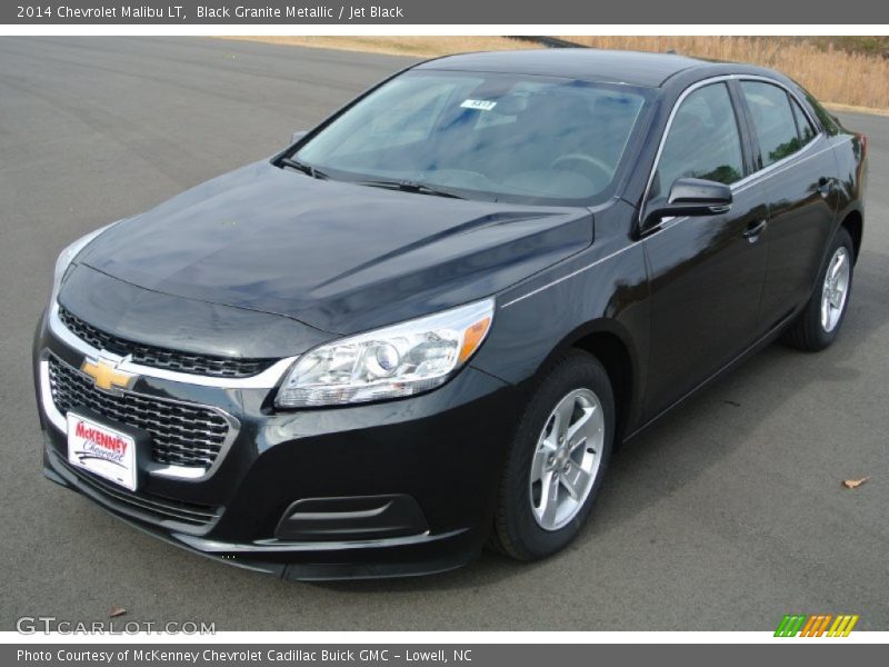 Black Granite Metallic / Jet Black 2014 Chevrolet Malibu LT