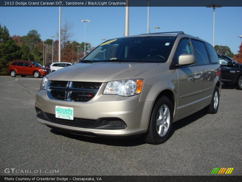 Sandstone / Black/Light Graystone 2013 Dodge Grand Caravan SXT