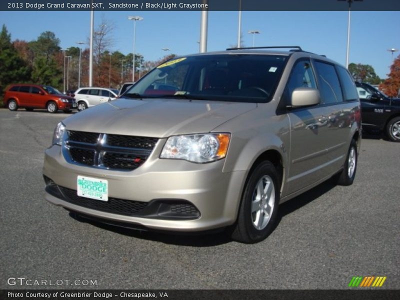 Sandstone / Black/Light Graystone 2013 Dodge Grand Caravan SXT