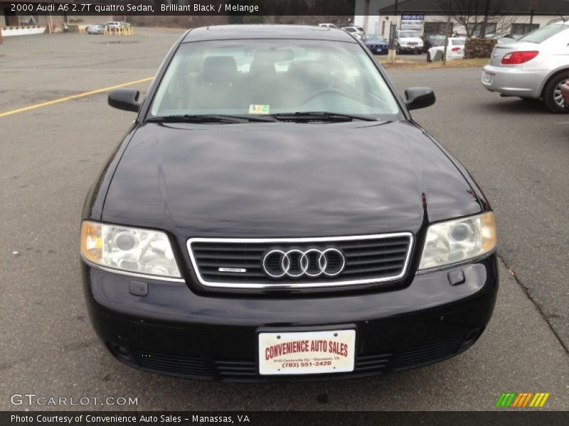 Brilliant Black / Melange 2000 Audi A6 2.7T quattro Sedan