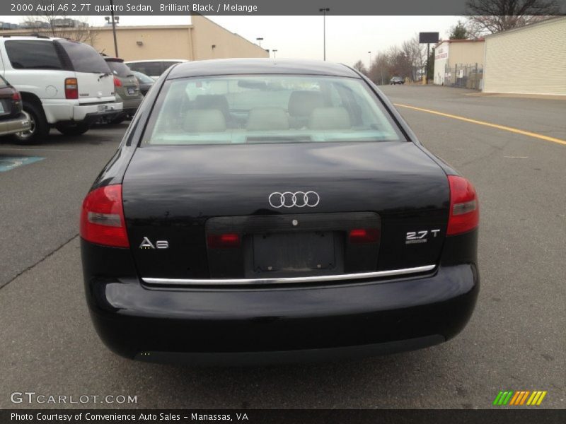 Brilliant Black / Melange 2000 Audi A6 2.7T quattro Sedan