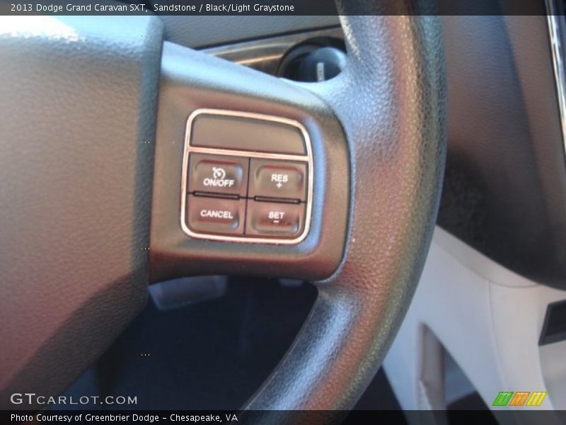 Sandstone / Black/Light Graystone 2013 Dodge Grand Caravan SXT