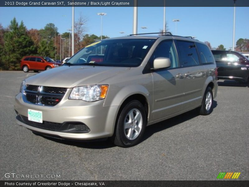 Sandstone / Black/Light Graystone 2013 Dodge Grand Caravan SXT