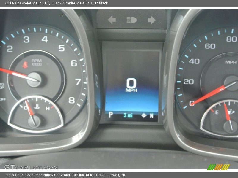 Black Granite Metallic / Jet Black 2014 Chevrolet Malibu LT