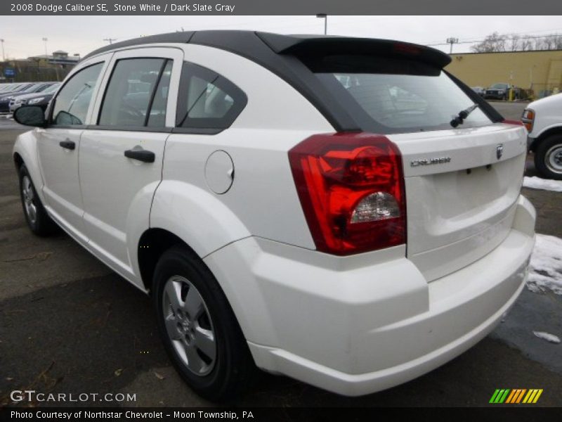 Stone White / Dark Slate Gray 2008 Dodge Caliber SE