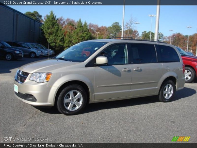 Sandstone / Black/Light Graystone 2013 Dodge Grand Caravan SXT