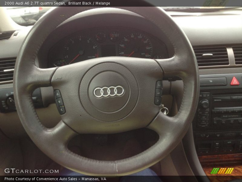 Brilliant Black / Melange 2000 Audi A6 2.7T quattro Sedan