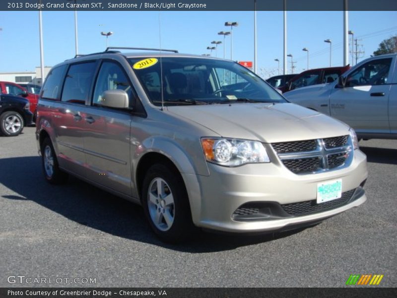Sandstone / Black/Light Graystone 2013 Dodge Grand Caravan SXT