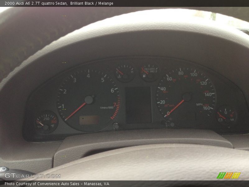 Brilliant Black / Melange 2000 Audi A6 2.7T quattro Sedan