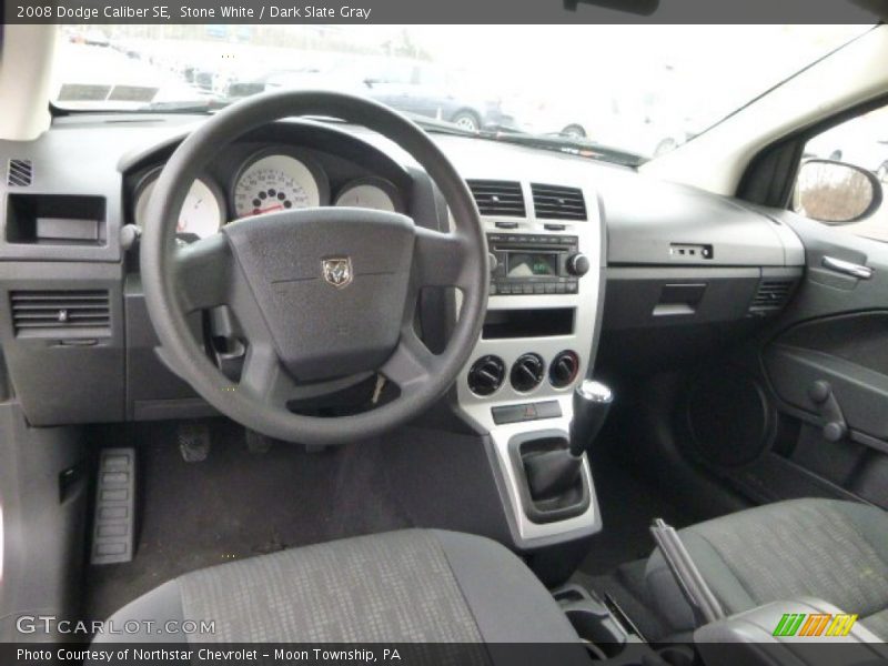 Stone White / Dark Slate Gray 2008 Dodge Caliber SE