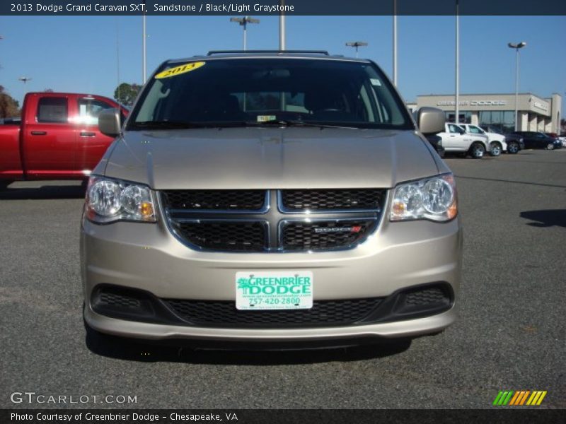 Sandstone / Black/Light Graystone 2013 Dodge Grand Caravan SXT