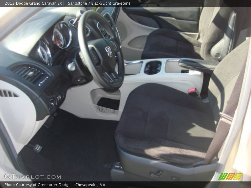 Sandstone / Black/Light Graystone 2013 Dodge Grand Caravan SXT