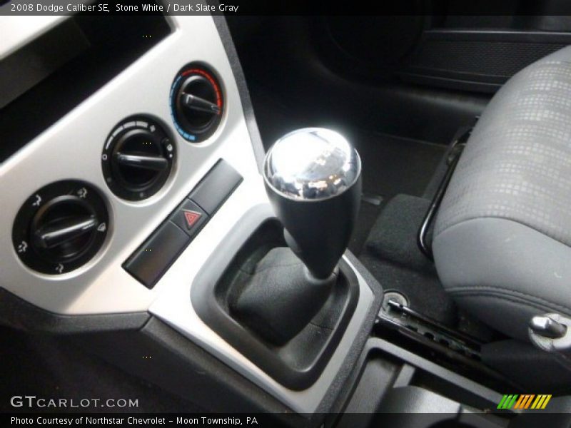 Stone White / Dark Slate Gray 2008 Dodge Caliber SE