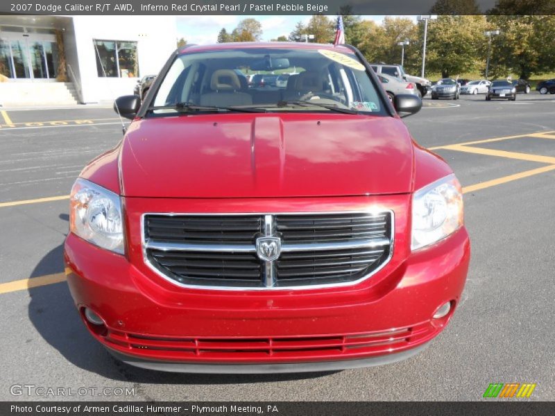 Inferno Red Crystal Pearl / Pastel Pebble Beige 2007 Dodge Caliber R/T AWD