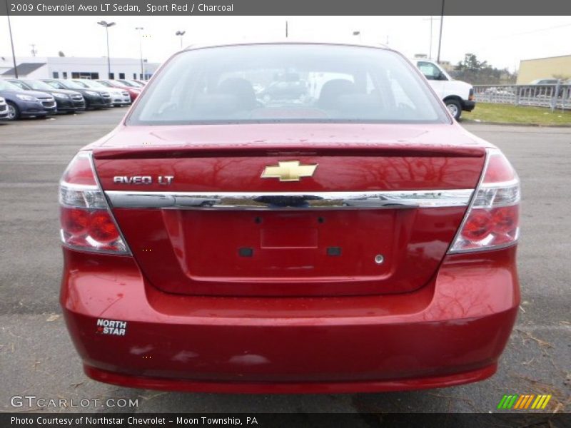 Sport Red / Charcoal 2009 Chevrolet Aveo LT Sedan