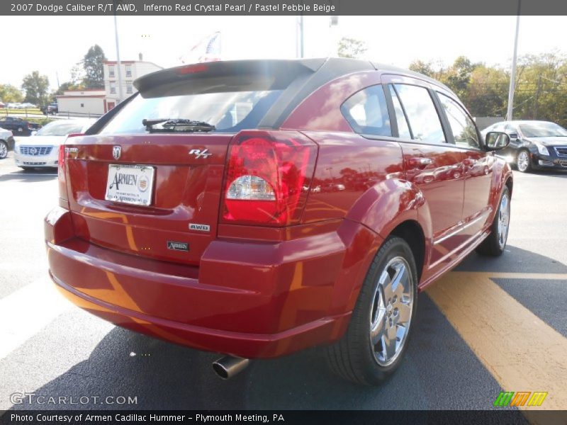 Inferno Red Crystal Pearl / Pastel Pebble Beige 2007 Dodge Caliber R/T AWD