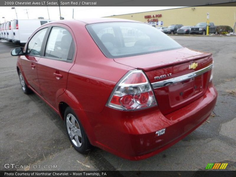 Sport Red / Charcoal 2009 Chevrolet Aveo LT Sedan