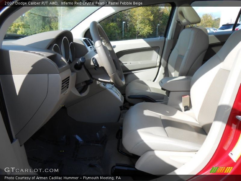 Inferno Red Crystal Pearl / Pastel Pebble Beige 2007 Dodge Caliber R/T AWD