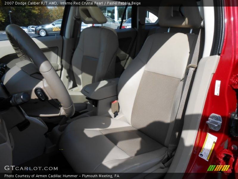Inferno Red Crystal Pearl / Pastel Pebble Beige 2007 Dodge Caliber R/T AWD
