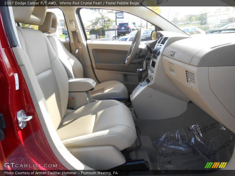 Inferno Red Crystal Pearl / Pastel Pebble Beige 2007 Dodge Caliber R/T AWD