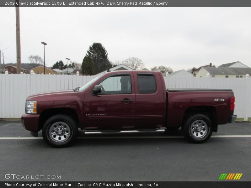 Dark Cherry Red Metallic / Ebony 2009 Chevrolet Silverado 1500 LT Extended Cab 4x4