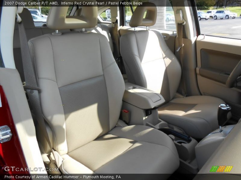 Inferno Red Crystal Pearl / Pastel Pebble Beige 2007 Dodge Caliber R/T AWD