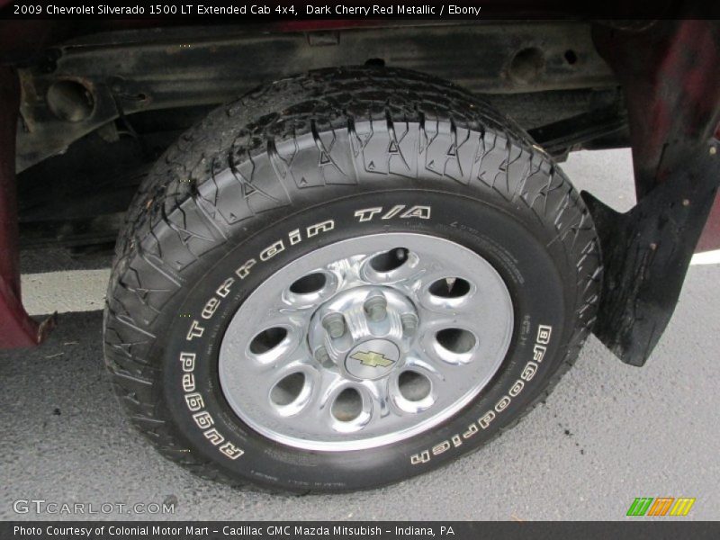 Dark Cherry Red Metallic / Ebony 2009 Chevrolet Silverado 1500 LT Extended Cab 4x4