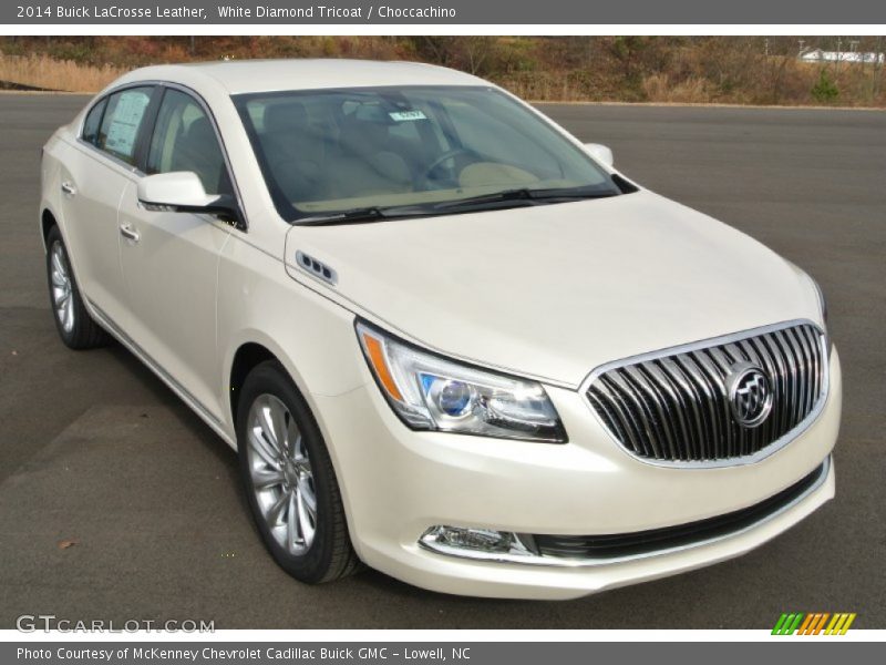 White Diamond Tricoat / Choccachino 2014 Buick LaCrosse Leather