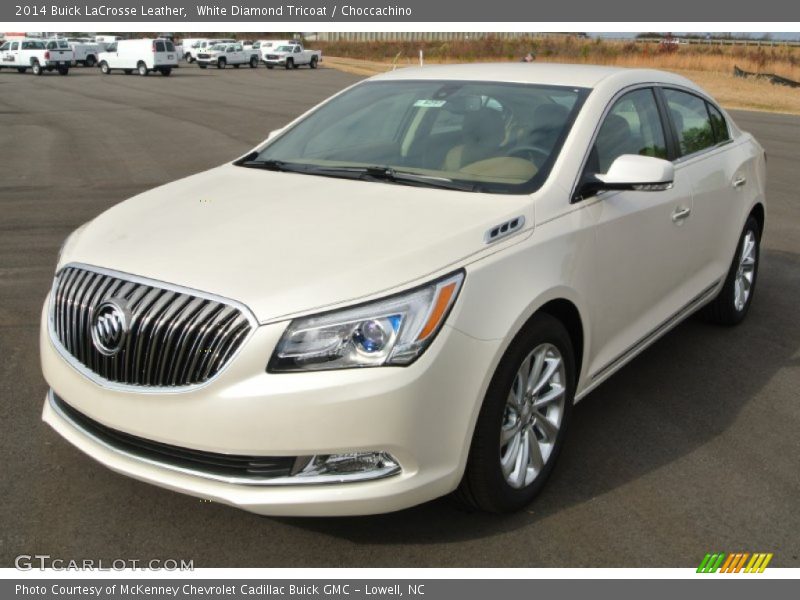 White Diamond Tricoat / Choccachino 2014 Buick LaCrosse Leather