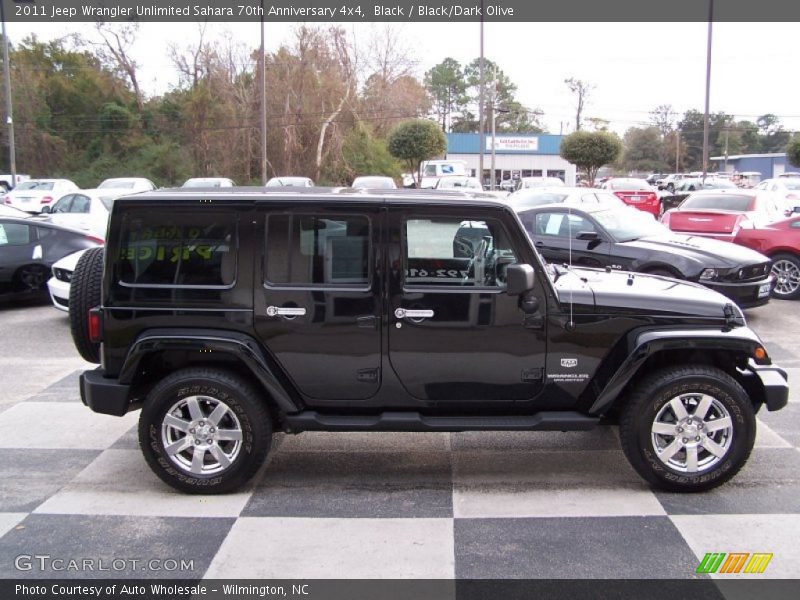 Black / Black/Dark Olive 2011 Jeep Wrangler Unlimited Sahara 70th Anniversary 4x4