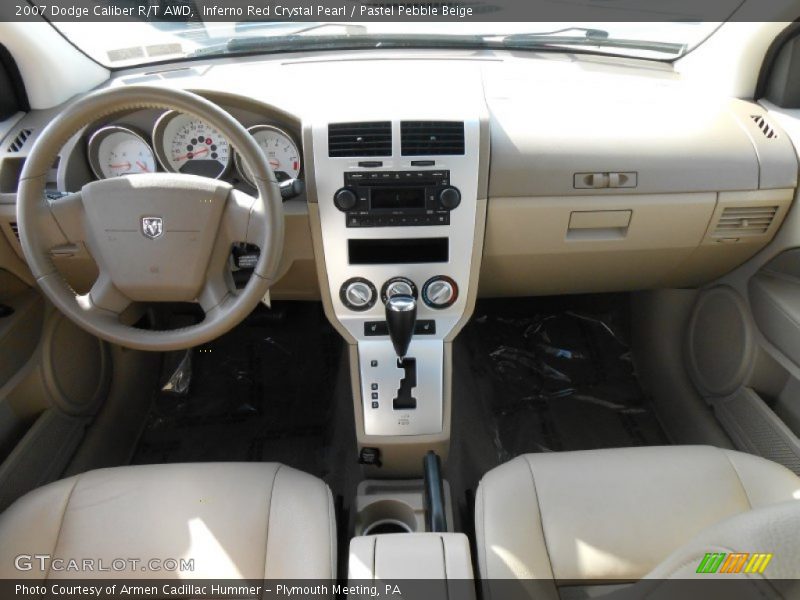 Inferno Red Crystal Pearl / Pastel Pebble Beige 2007 Dodge Caliber R/T AWD