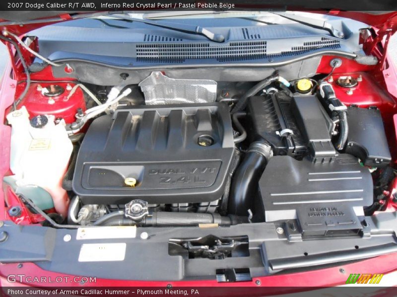 Inferno Red Crystal Pearl / Pastel Pebble Beige 2007 Dodge Caliber R/T AWD