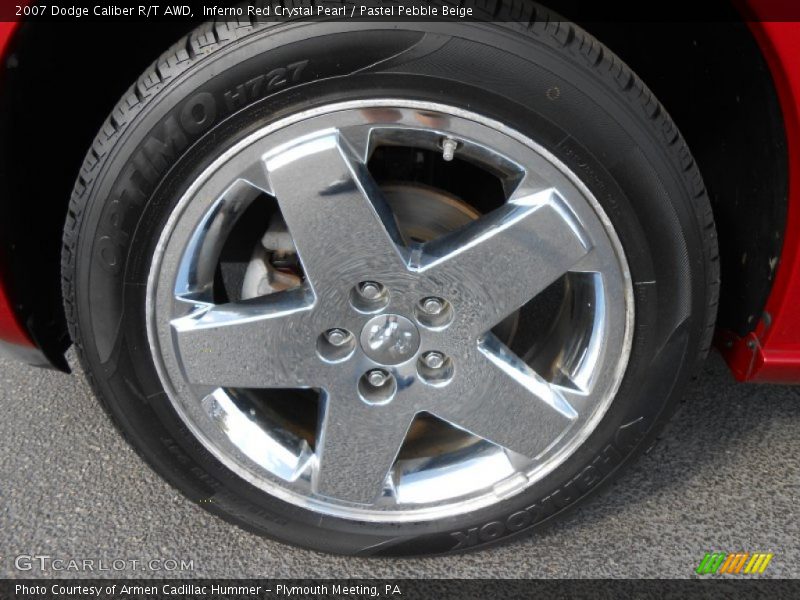 Inferno Red Crystal Pearl / Pastel Pebble Beige 2007 Dodge Caliber R/T AWD